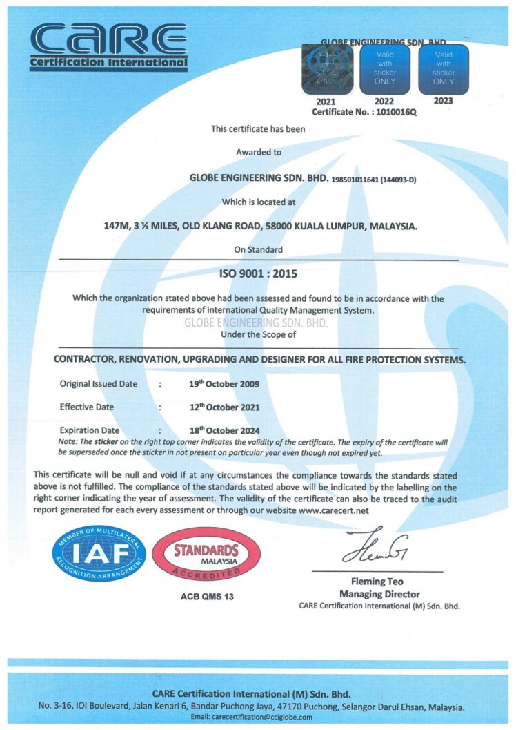 ISO 9001:2015 Quality Management